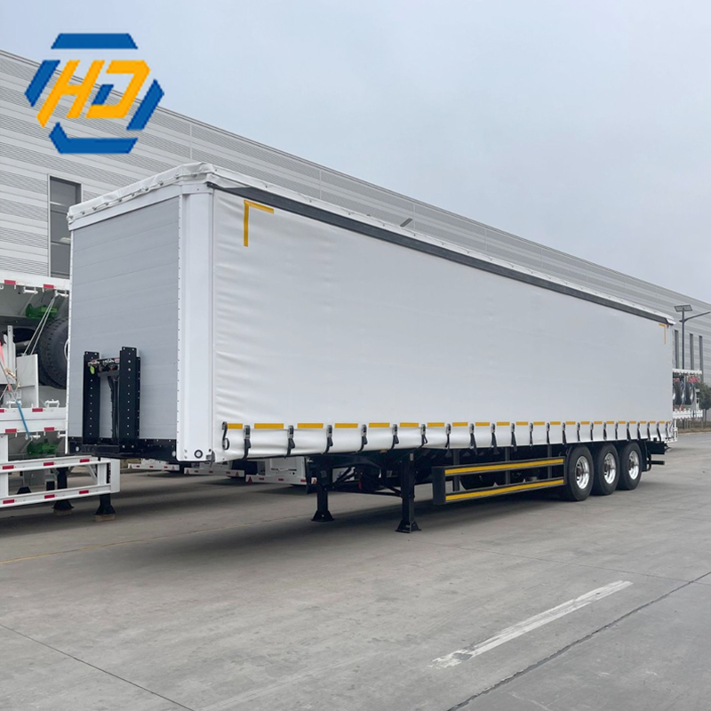 3 Axle Side Curtain Semi Trailer