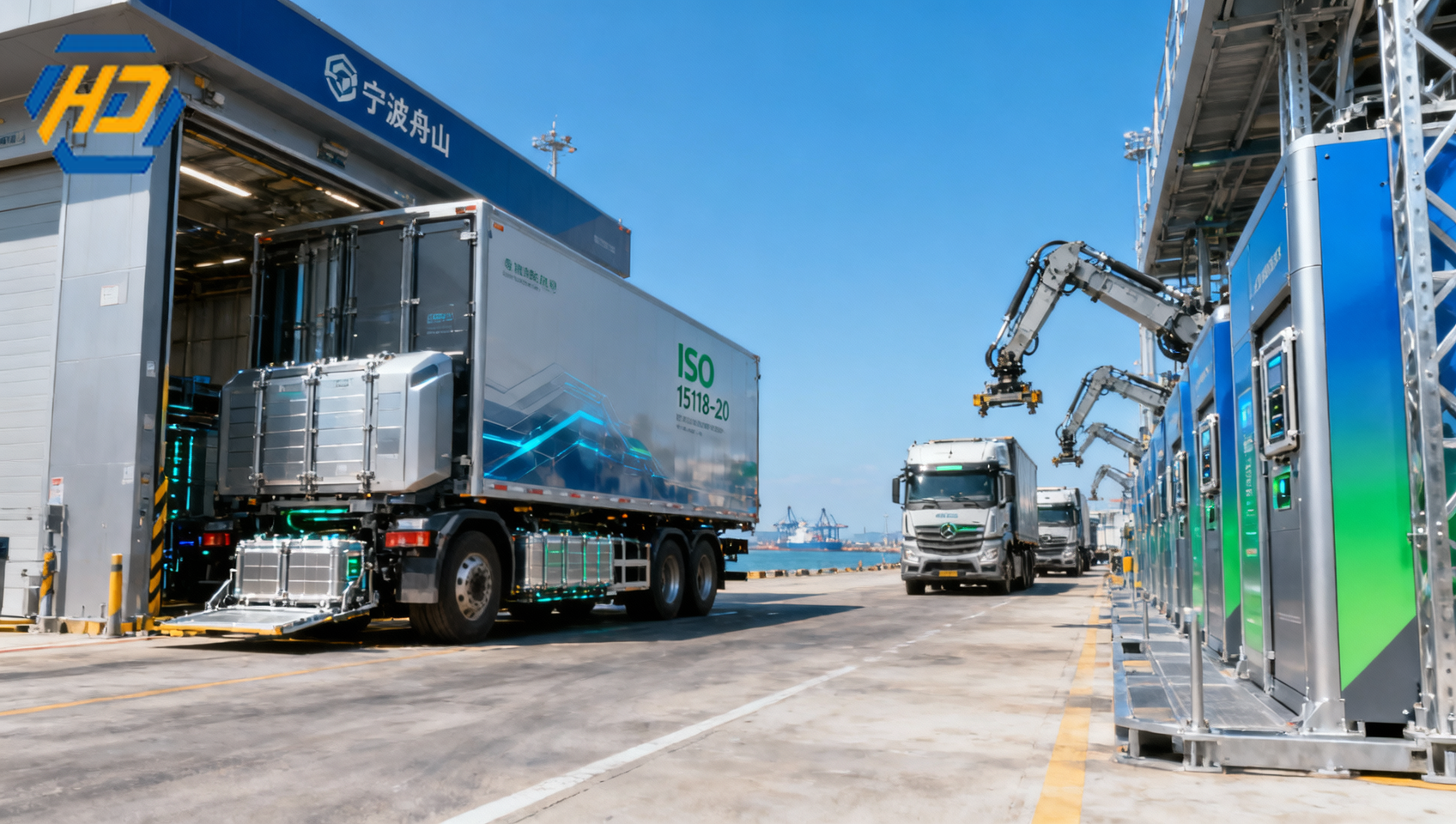 Ningbo Port Launches International Standard-Compatible EV Heavy-Duty Truck Battery Swap Hub
