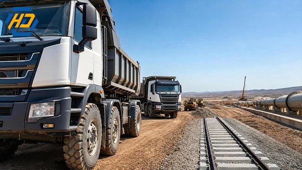 Traversing the African Continent | A fleet of construction vehicles powers the realization of multi-dimensional infrastructure projects—spanning railways, highways, and the oil and energy sectors. Traversing the African Continent | A fleet of construction vehicles powers the realization of multi-dimensional infrastructure projects—spanning railways, highways, and the oil and energy sectors.