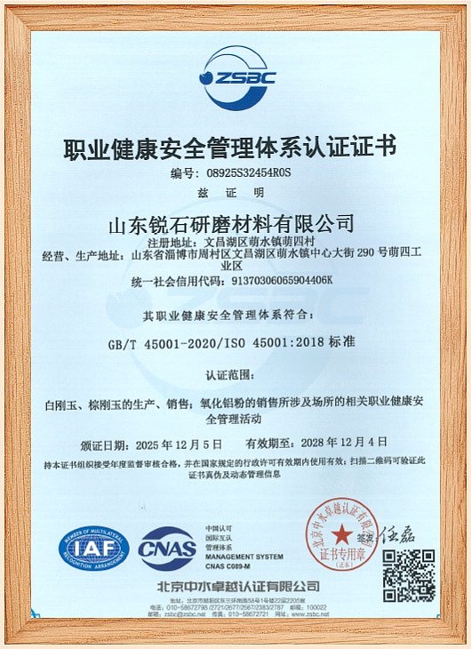Occupational Health and Safety Management System Certificate1