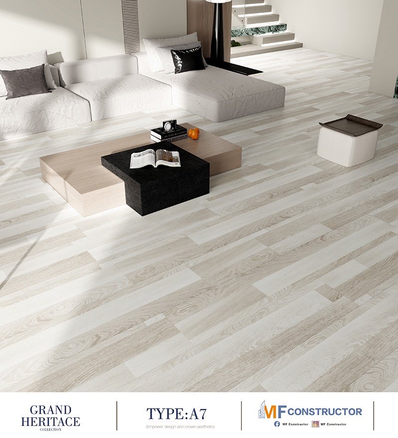 Деревянный пол с глубоким рельефом