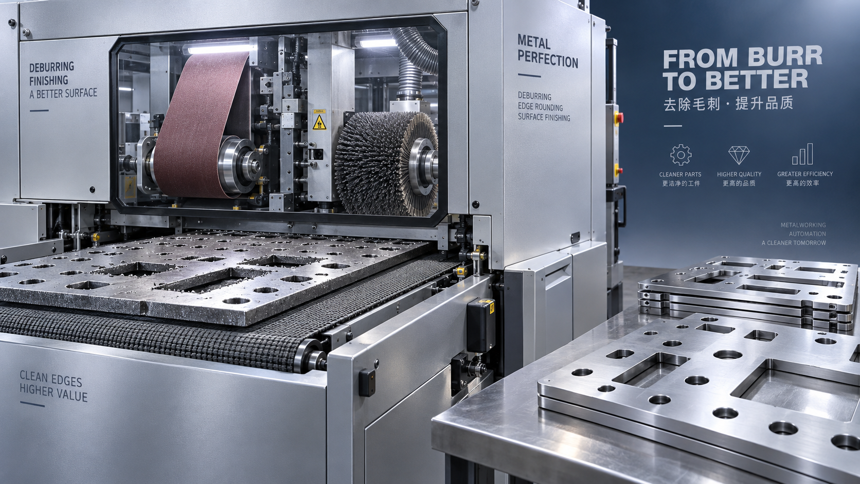 Choosing deburring machines for sheet metal with heavy punching burrs