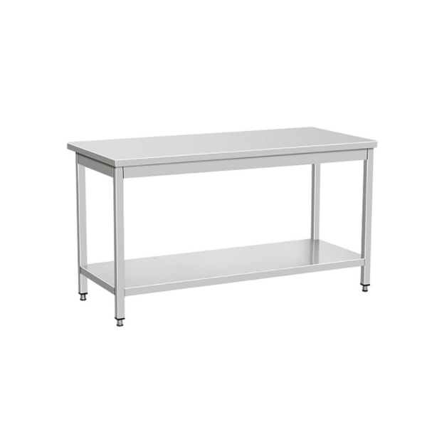 Square Leg Stainless Steel Workbench