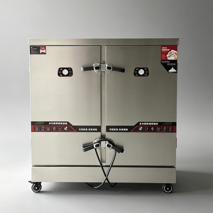White film engineering type 24 trays rice steaming cabinet