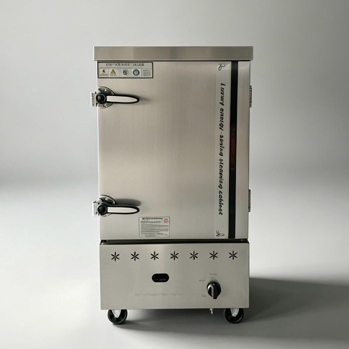 No fingerprint gas single door 8 trays steam rice cabinet