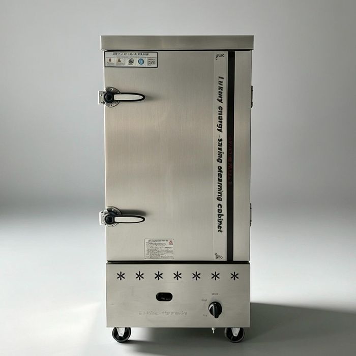 No fingerprint gas single door 10 trays steam rice cabinet