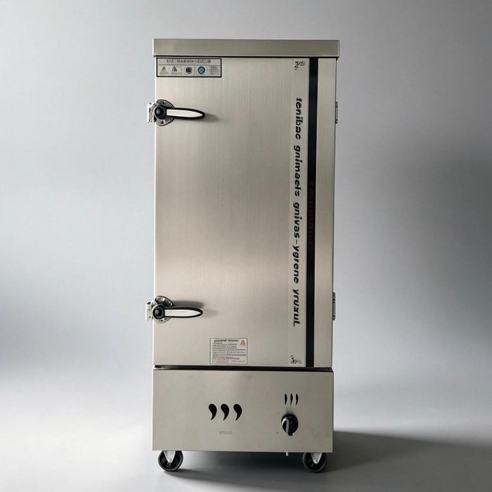 No fingerprint gas single door 12 trays steam rice cabinet