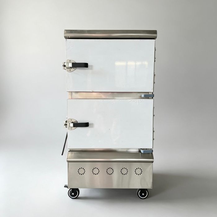 Electric 2-door 6-dish rice steamer