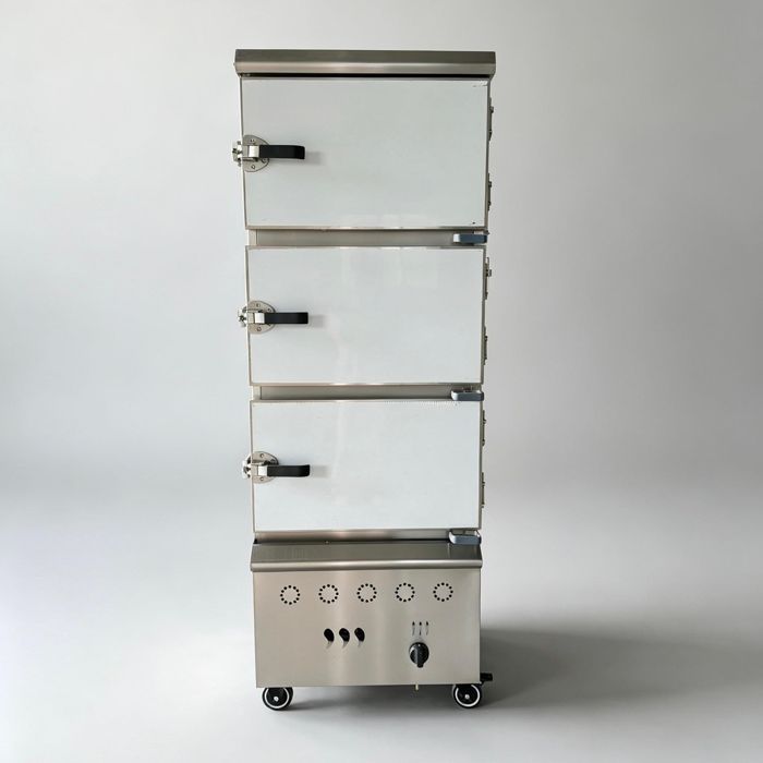 Gas 3-door 9-dish rice steamer