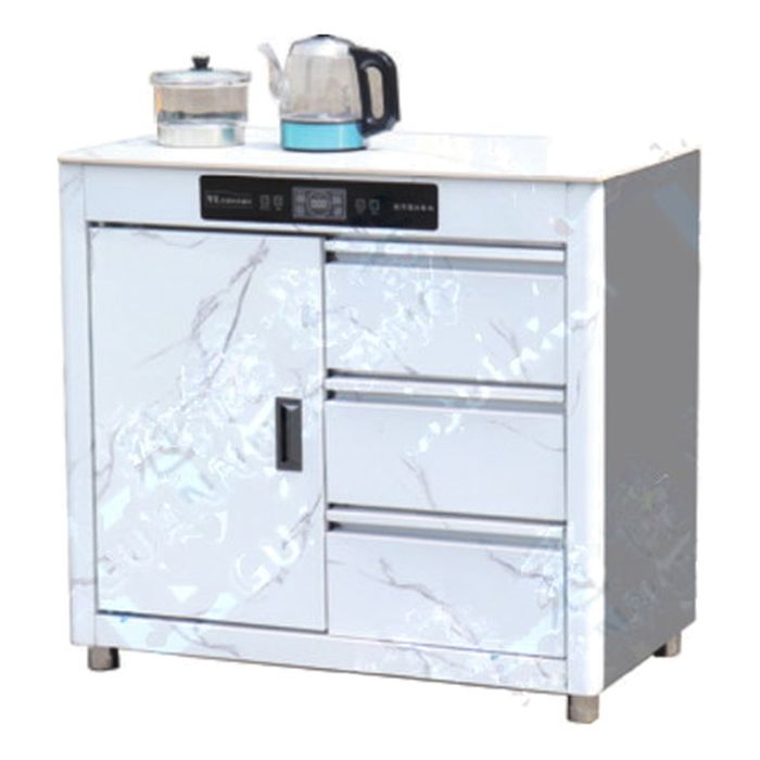 Smart Inverter Deluxe Sterilizer, Single Door 3 Drawers, White Marble