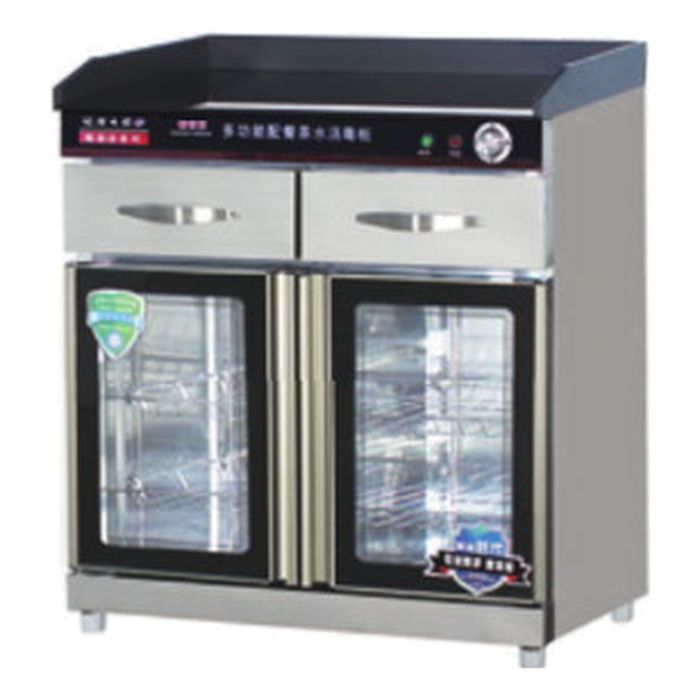 Stainless Steel Serving Cabinet 1000mm – Double Door, 2 Drawers