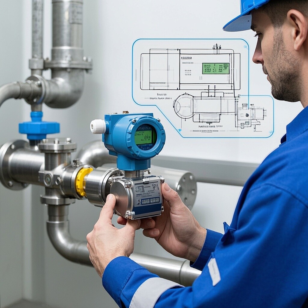 What is the essential difference between a mass flow transmitter and a volumetric flow transmitter？