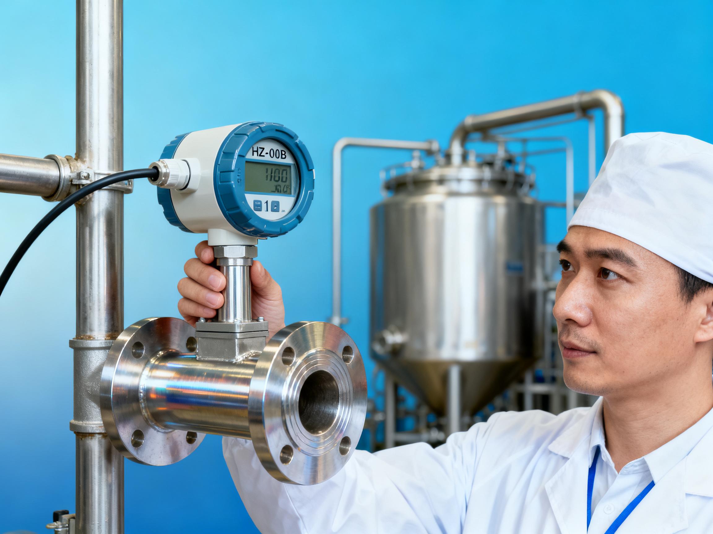 HZ-100B Ultrasonic Flow Sensor：Solving Hygienic Flow Measurement Challenges in the Food Industry