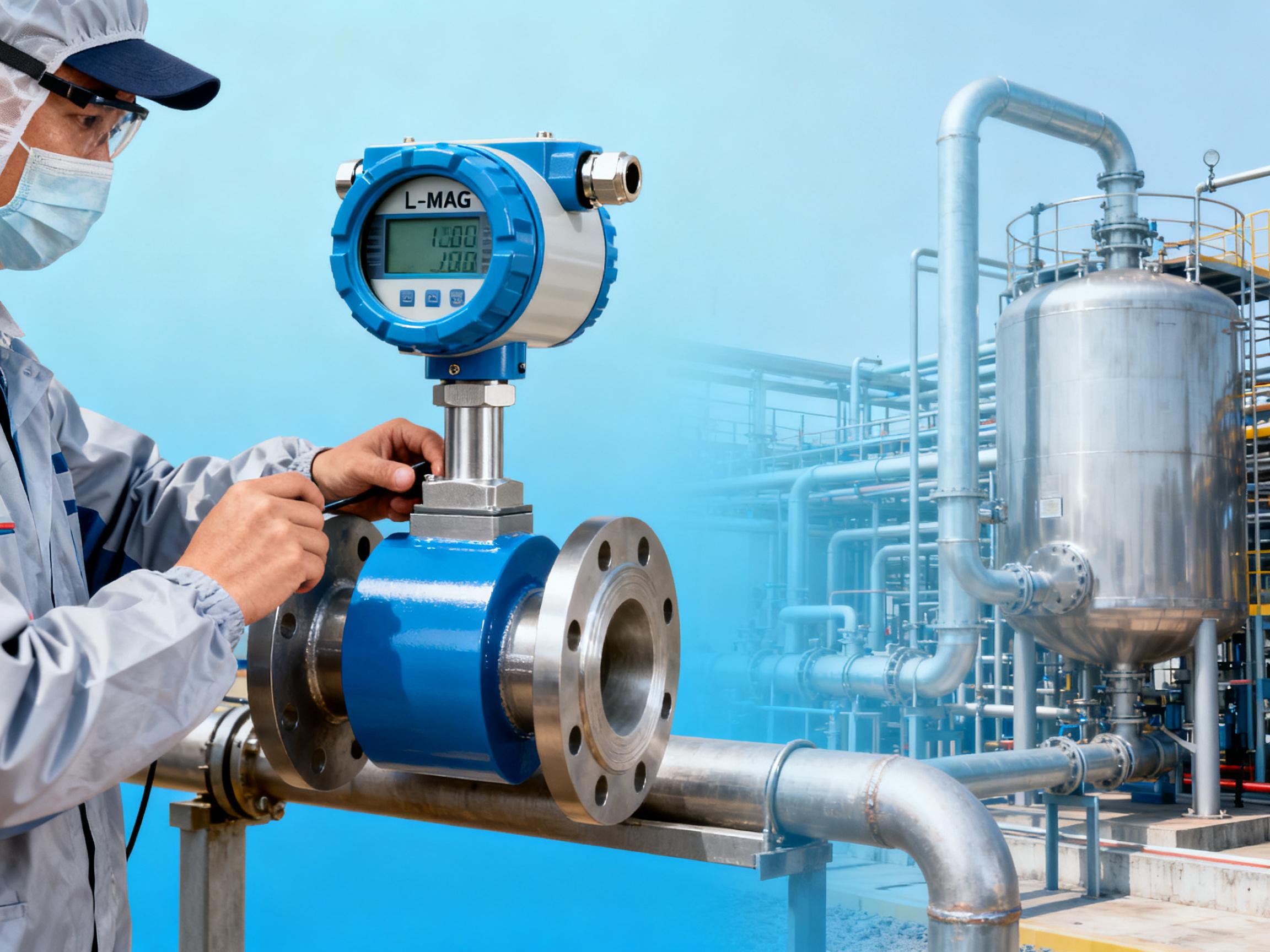Analysis of Three Typical Application Cases of L-MAG Electromagnetic Flowmeters in the Chemical Industry