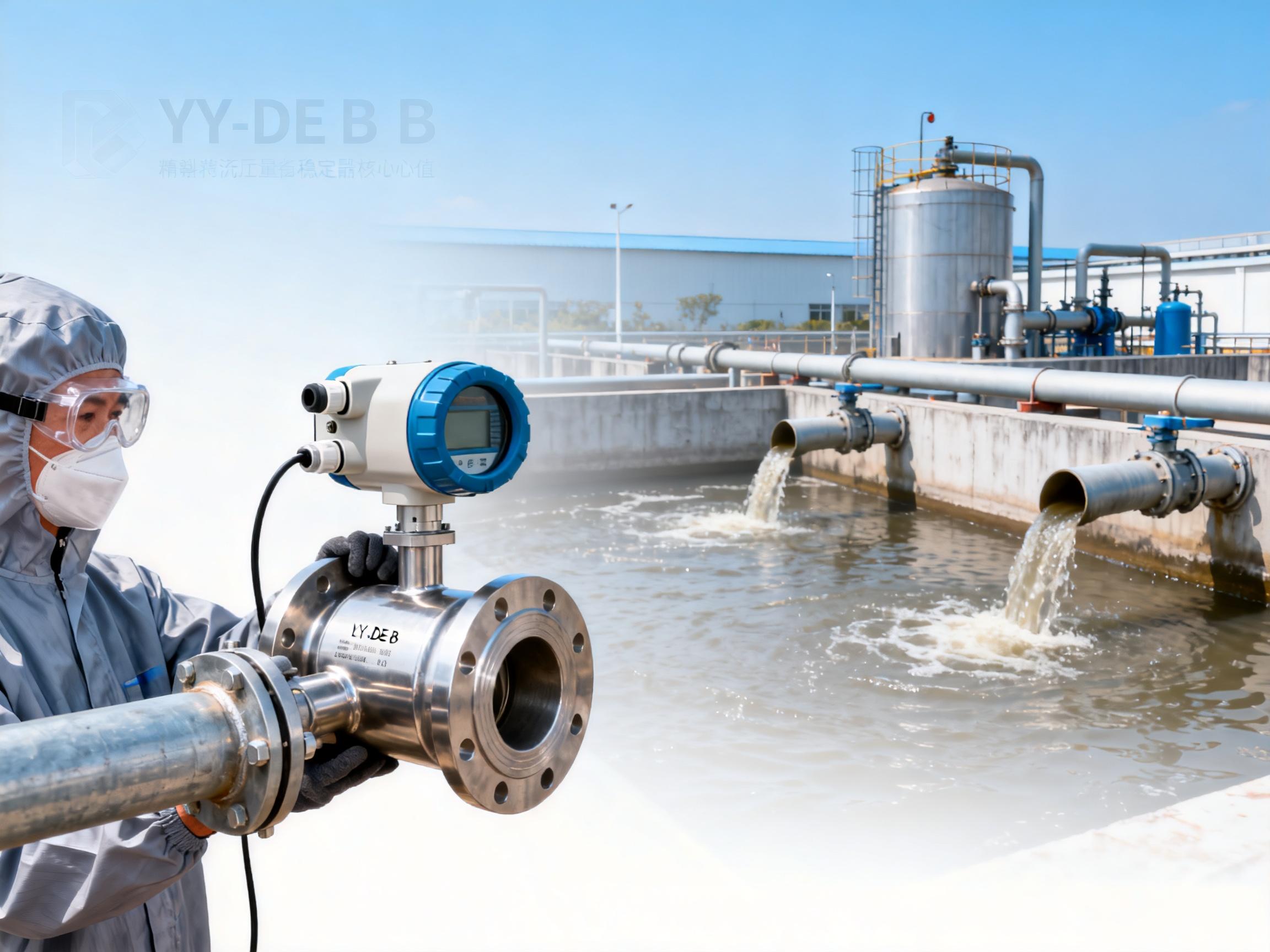 LY-LDE-B Electromagnetic Flowmeter Application Case Sharing in Wastewater Treatment