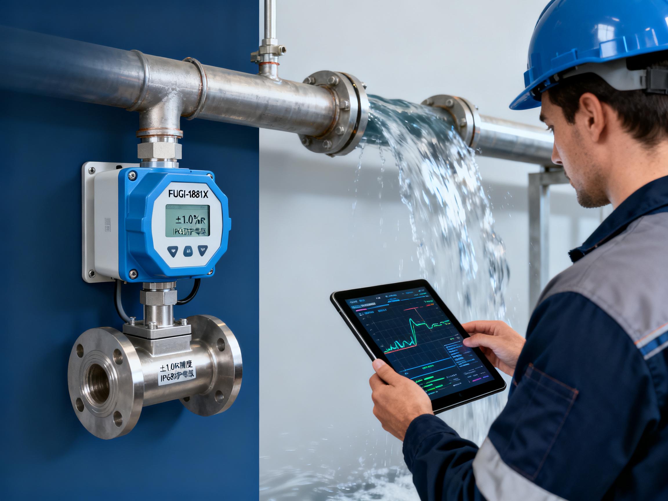Performance of the FUGI-1881X wall-mounted ultrasonic flow sensor in real-world applications