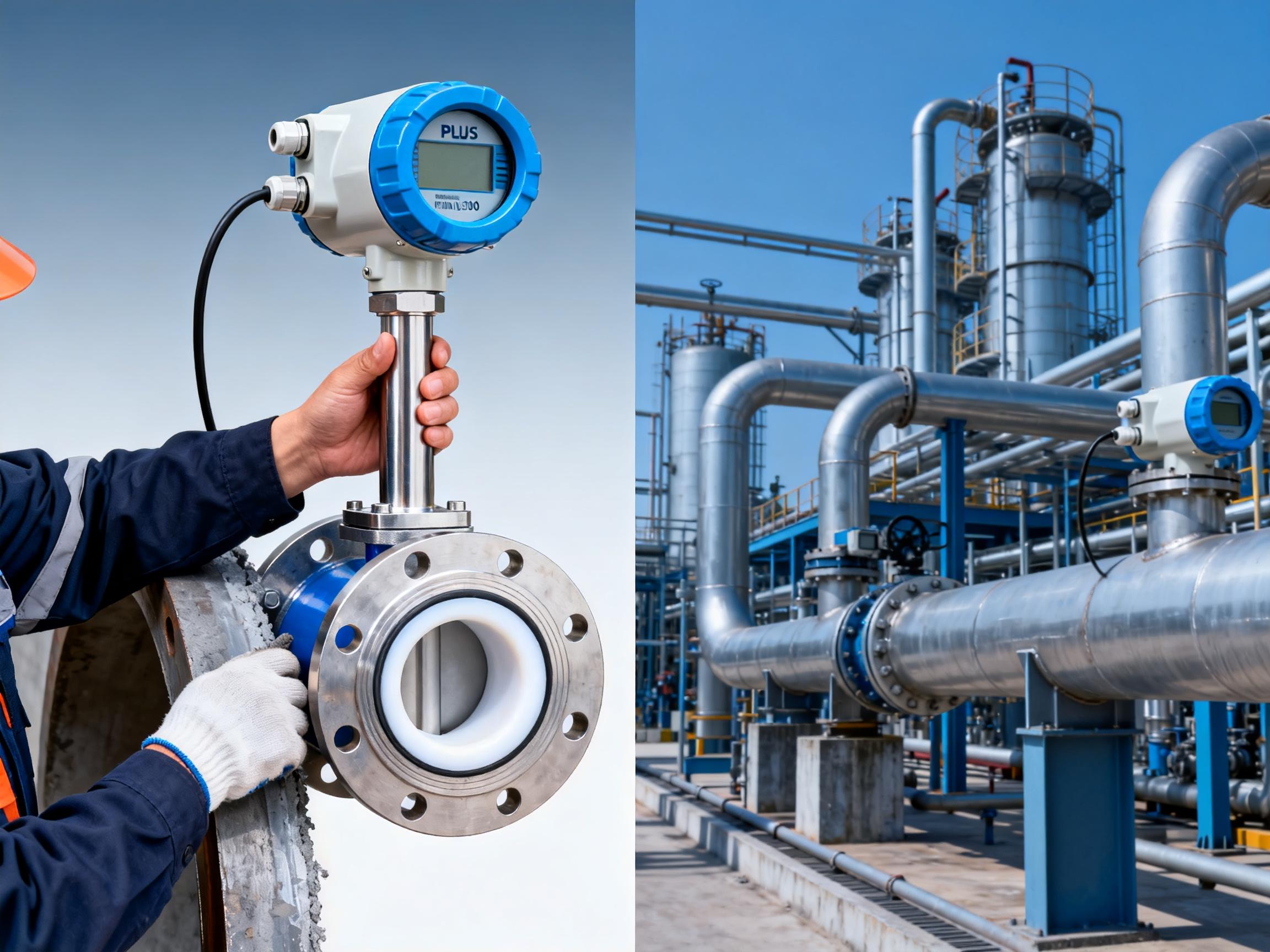 Comparison of the PLUS electromagnetic flowmeter with ordinary models: Why do chemical companies prefer the insertion design?