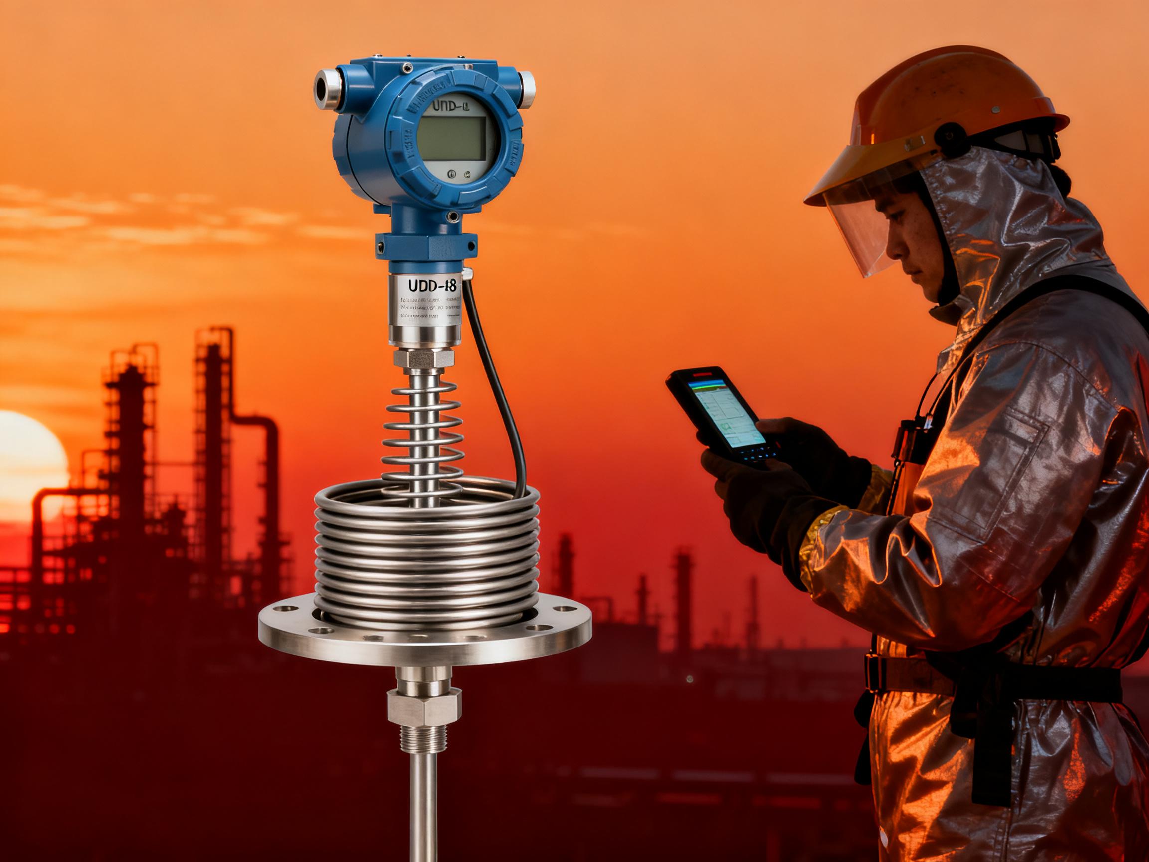 How does the UMD-98 high-temperature guided pressure type level transmitter solve the challenge of water level measurement in ultra-high-temperature environments?