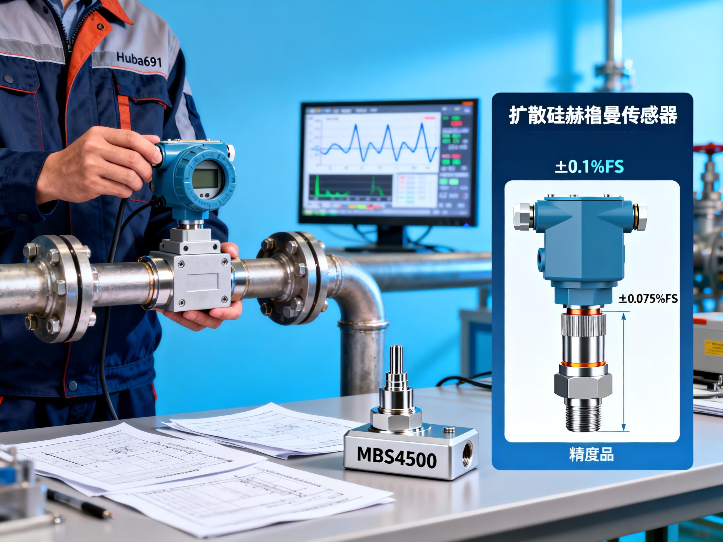 How does the Huba691 pressure transmitter perform? Comparative test of diffused silicon HESMANN pressure sensors