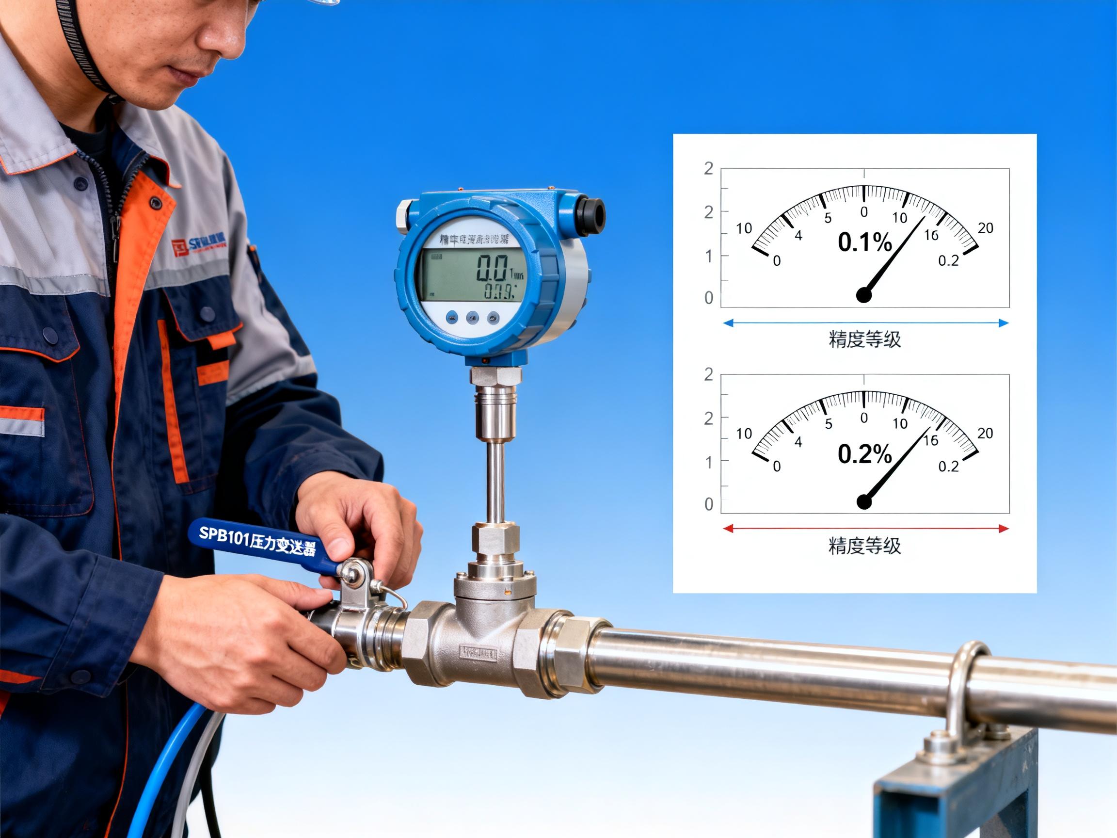 SPB101 Pressure Transmitter Accuracy Class Analysis: Differences Between 0.1% and 0.2% in Practical Applications
