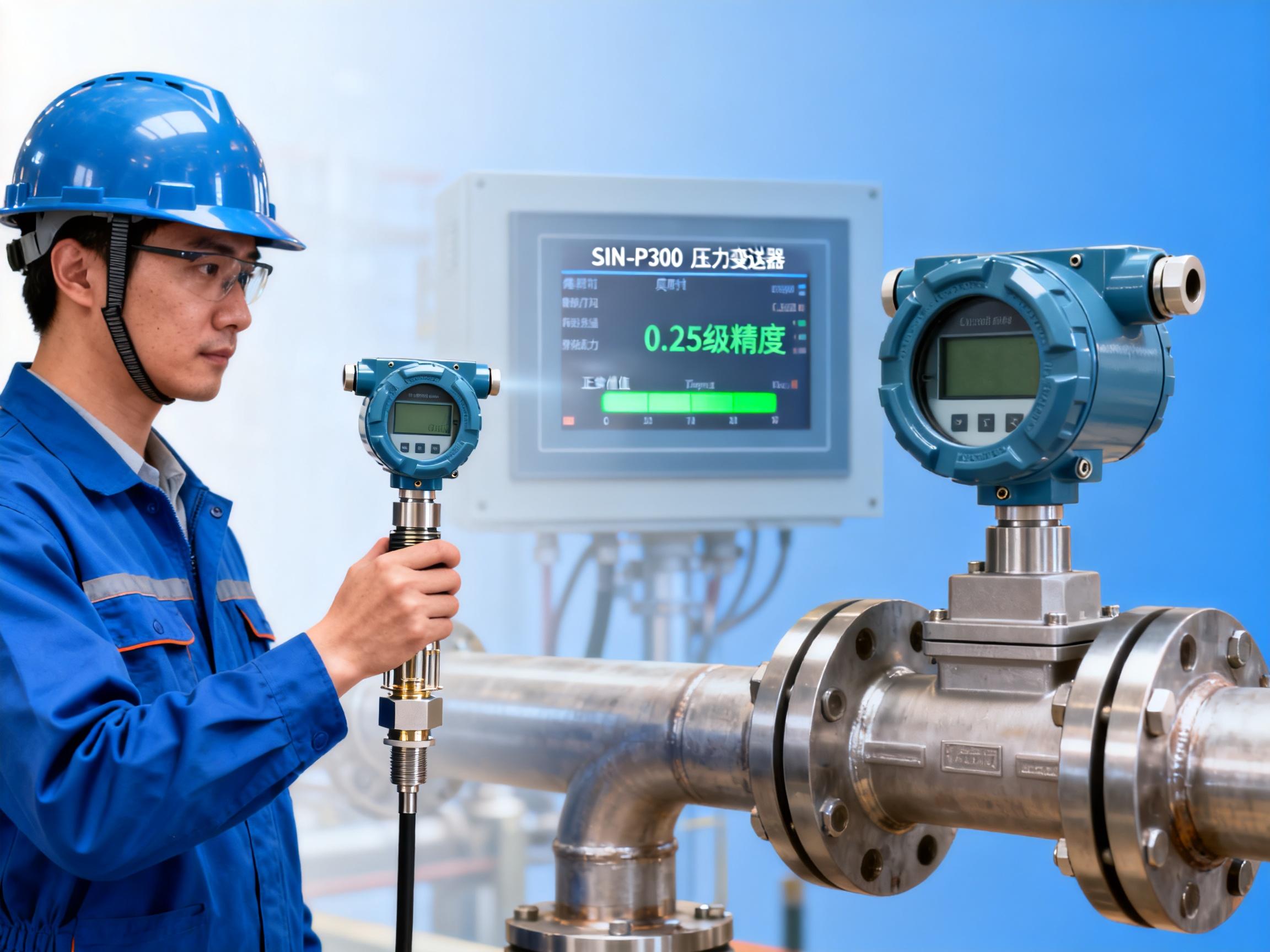 SIN-P300 Pressure Transmitter Performance Test: Accuracy and Stability of the Diffused Silicon HSM Sensor