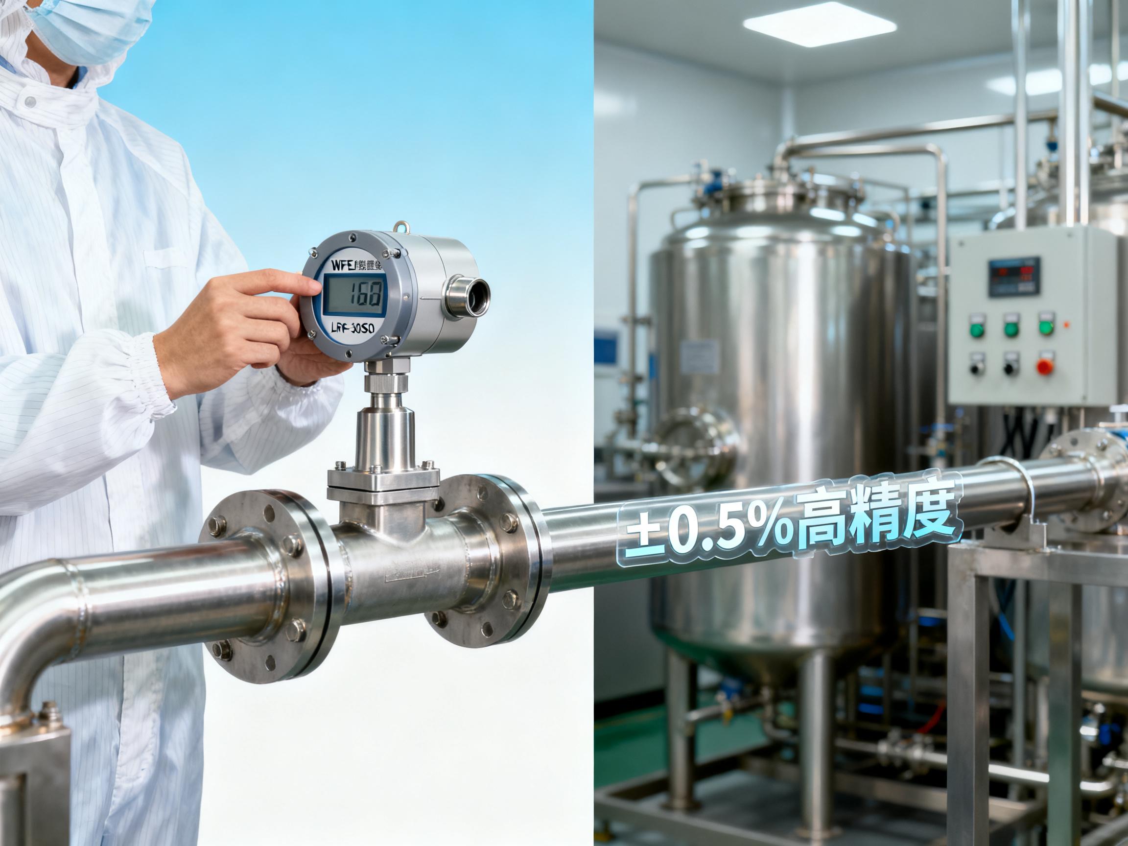 Why has the WFE ultrasonic flow sensor become the preferred choice for flow control in the food industry?