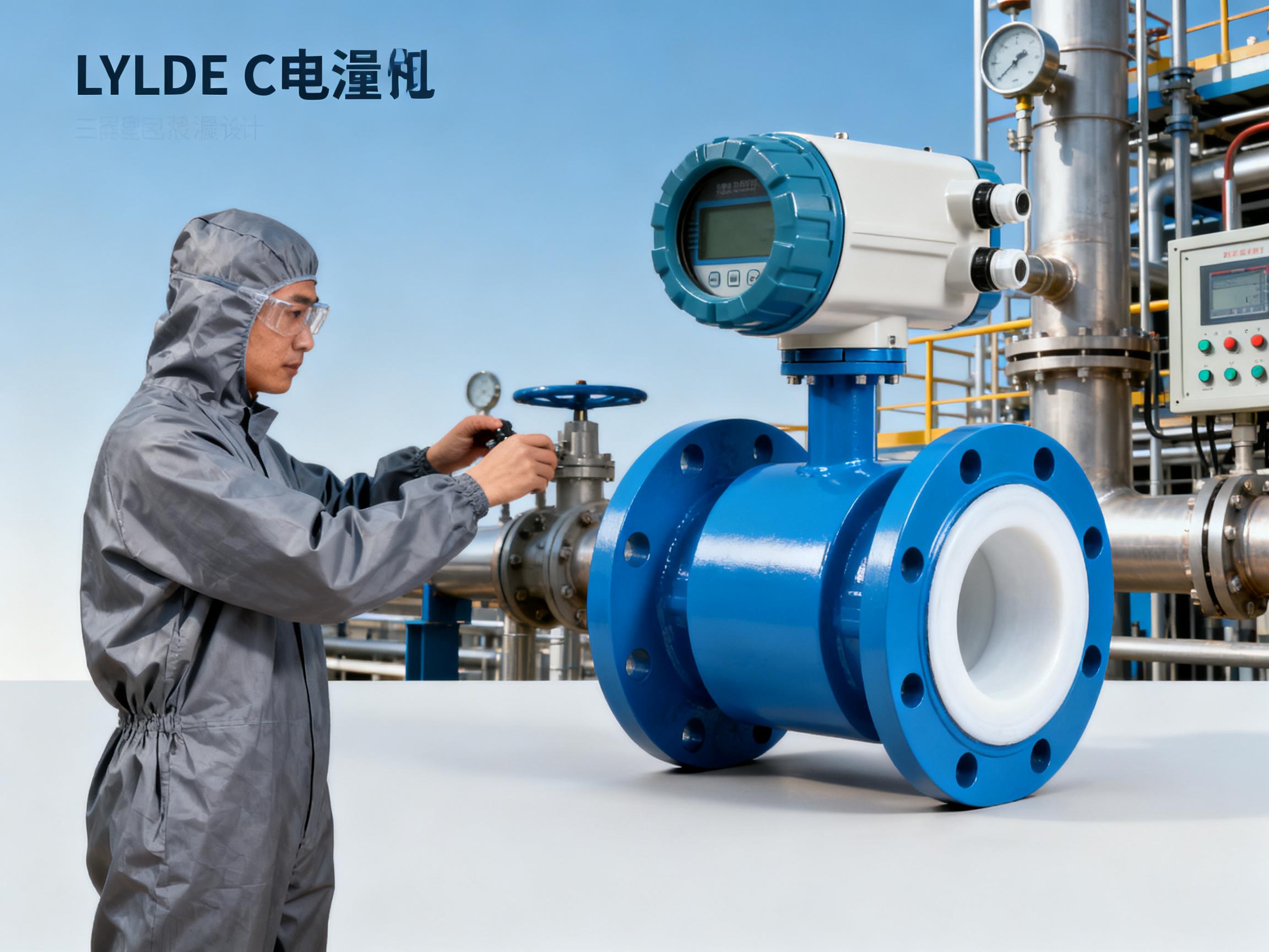 How can the LY-LDE-C electromagnetic flowmeter solve the challenge of measuring highly corrosive liquids? Analysis of the advantages of a PTFE rubber lining