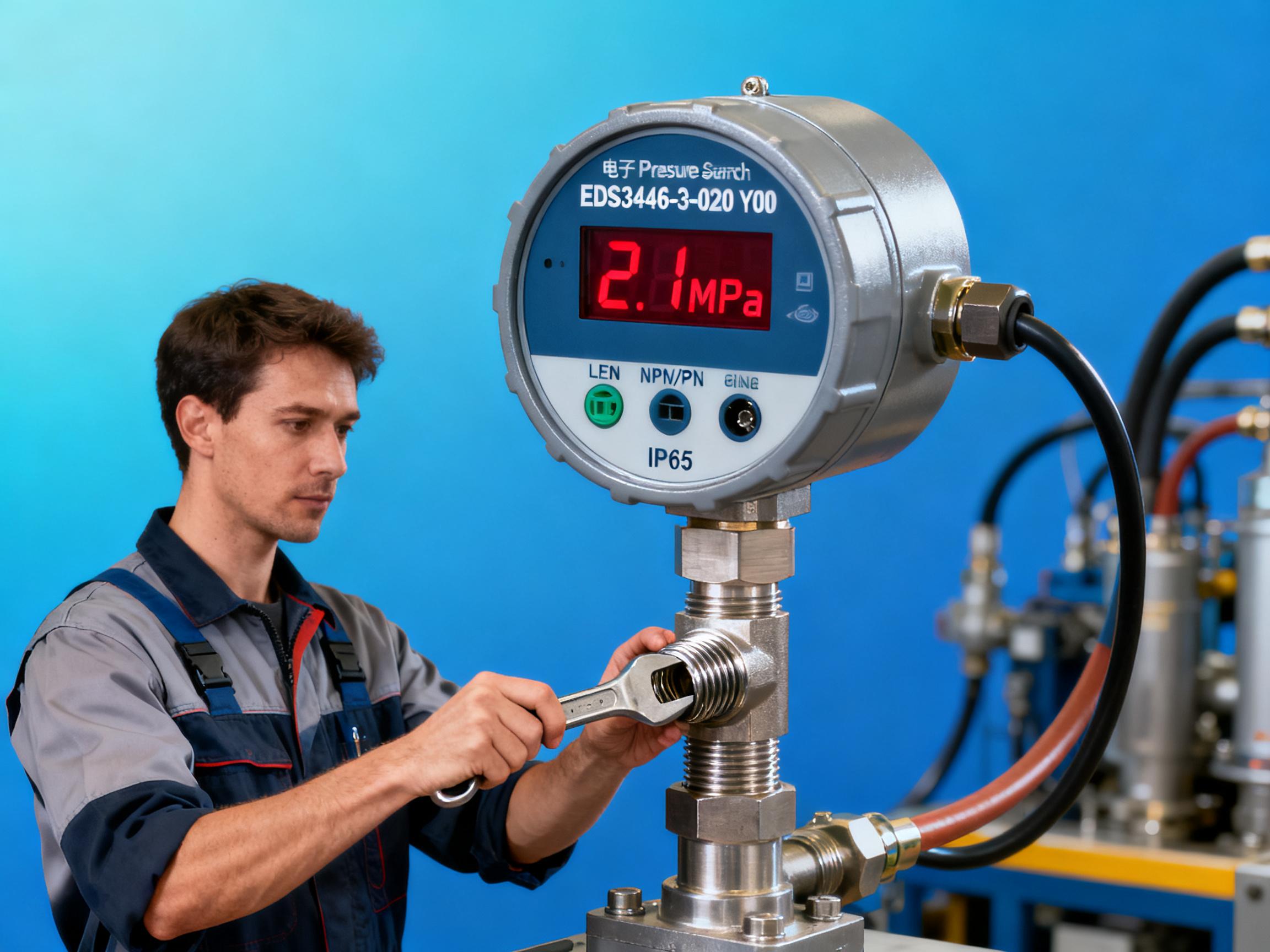 EDS3446-3-0250-Y00 Electronic Pressure Switch Manual: Installation and Commissioning Guide