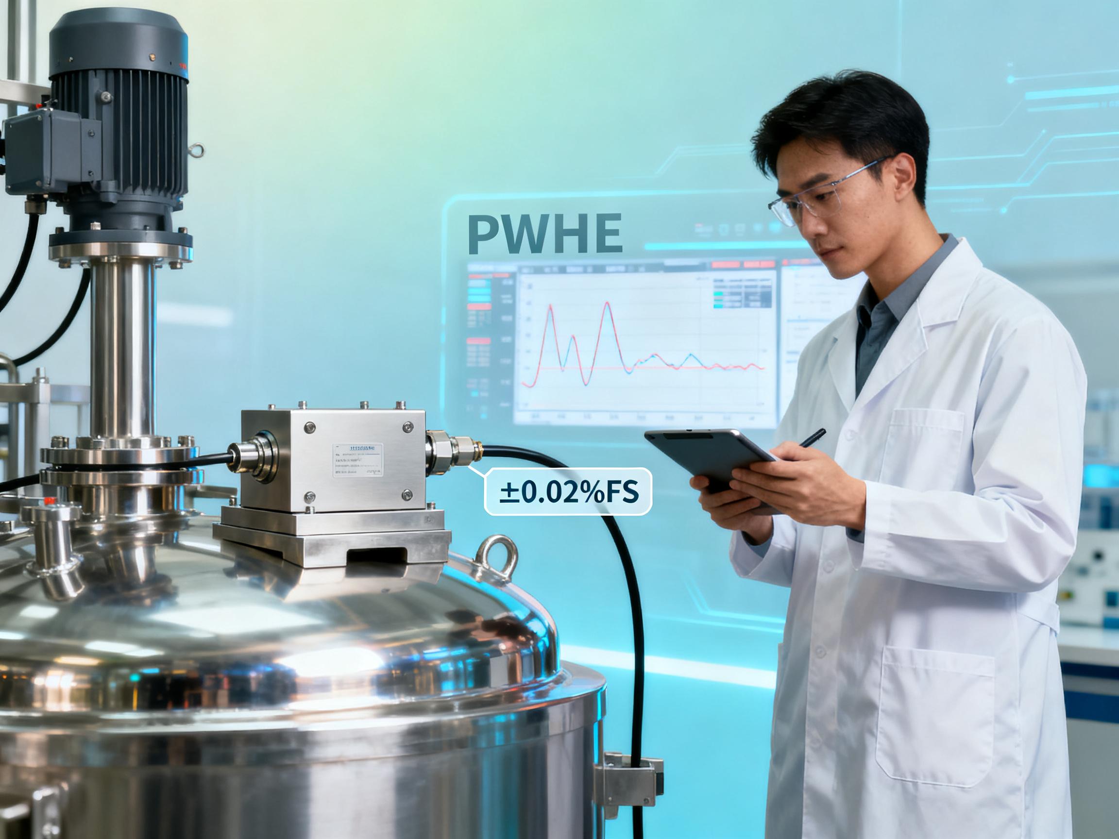 How effective is the application of PWHE weighing sensors in reactor mixing stations? Measured data tells you