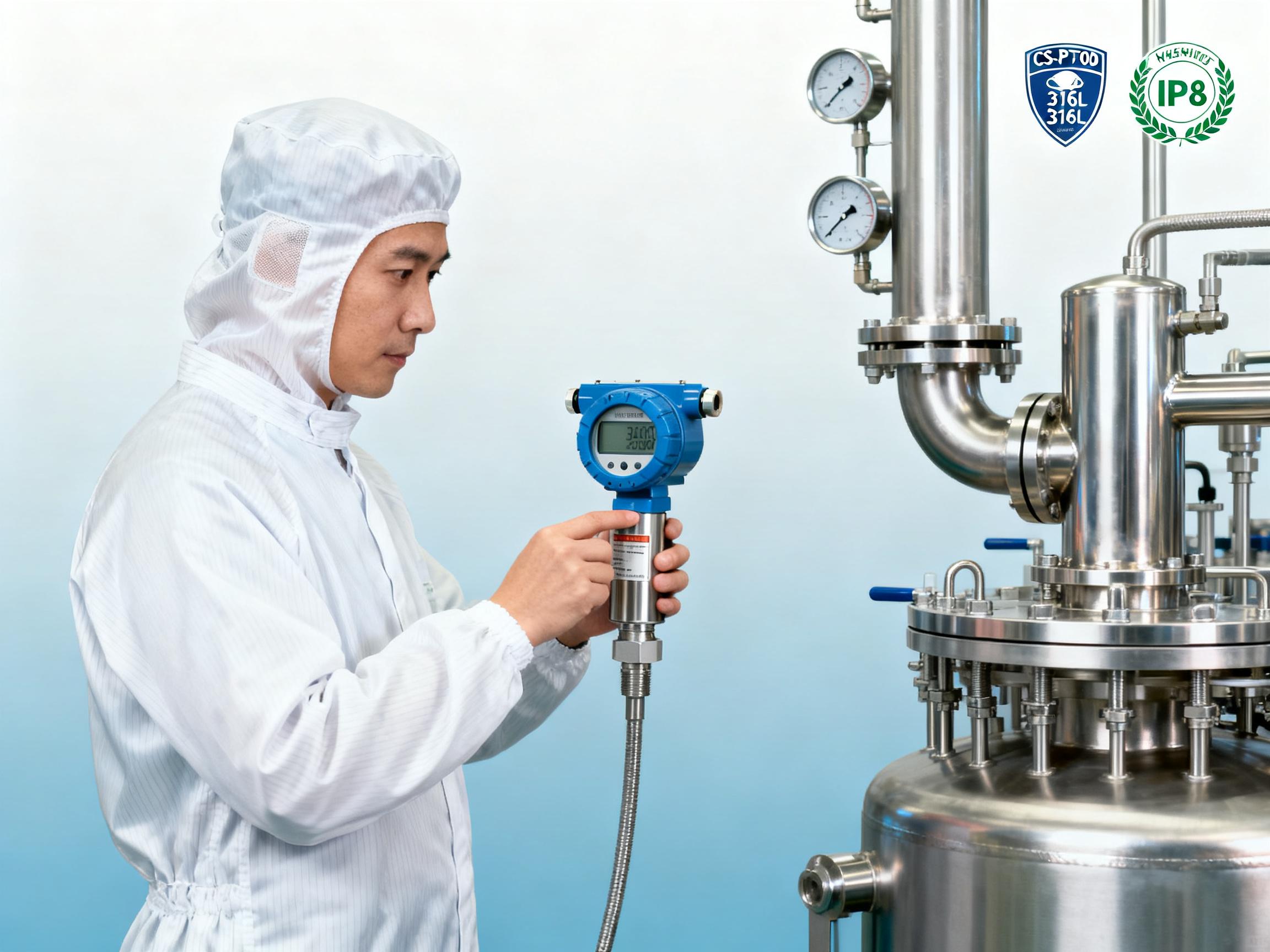 Why has the CS-PT700 pressure transmitter become the preferred choice for the food processing industry?