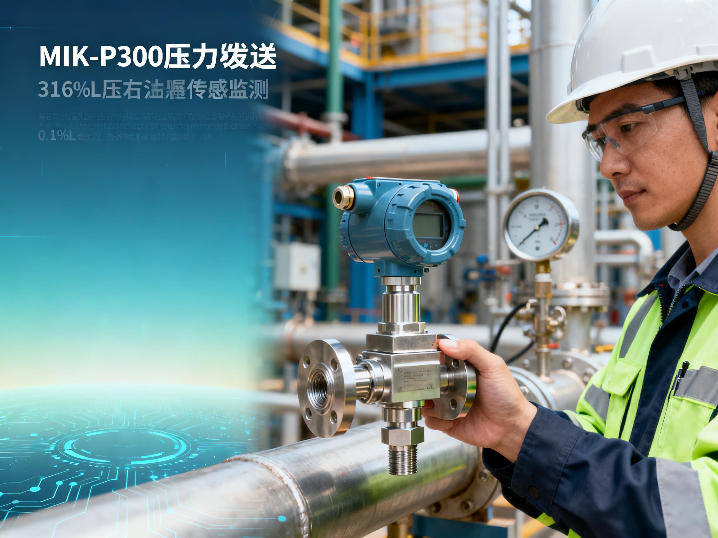 How does the MIK-P300 Pressure Transmitter solve the challenge of high-precision measurement in industrial sites?