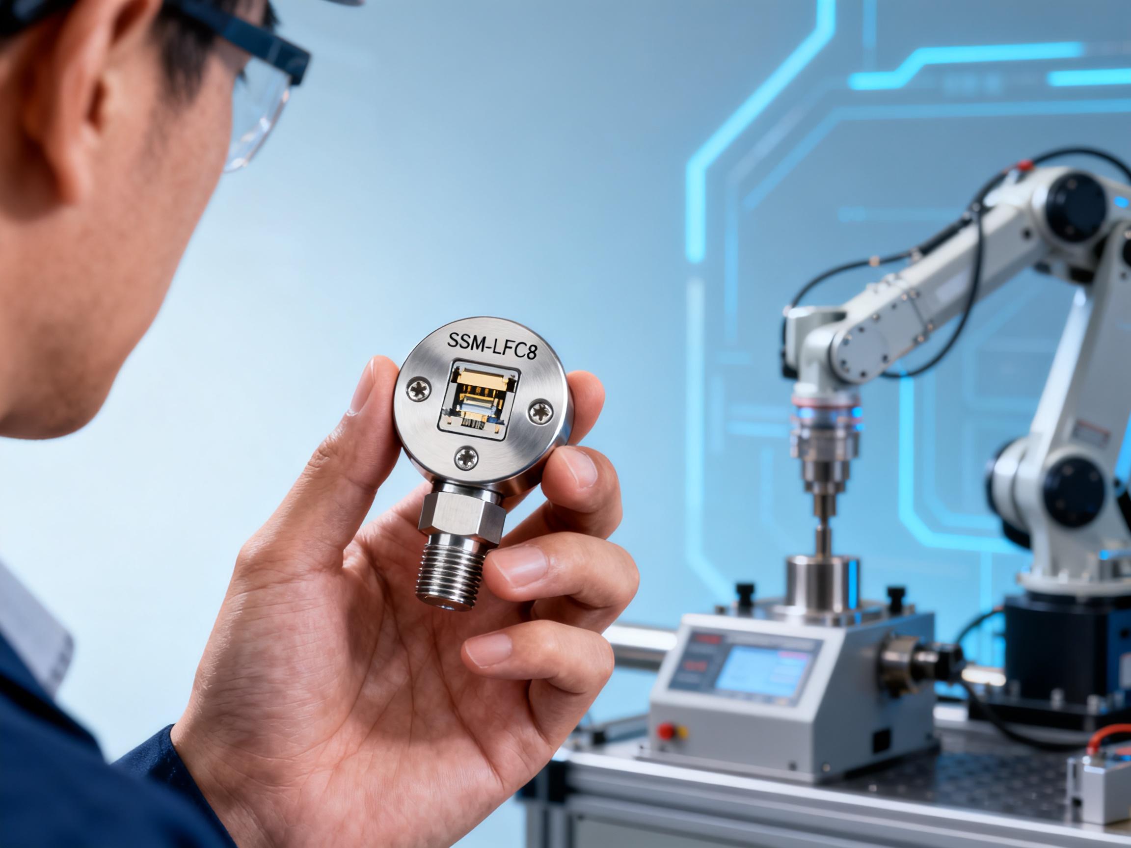 SSM-LFC8 coin-type pressure sensor field test: Can a small size withstand industrial-grade loads?