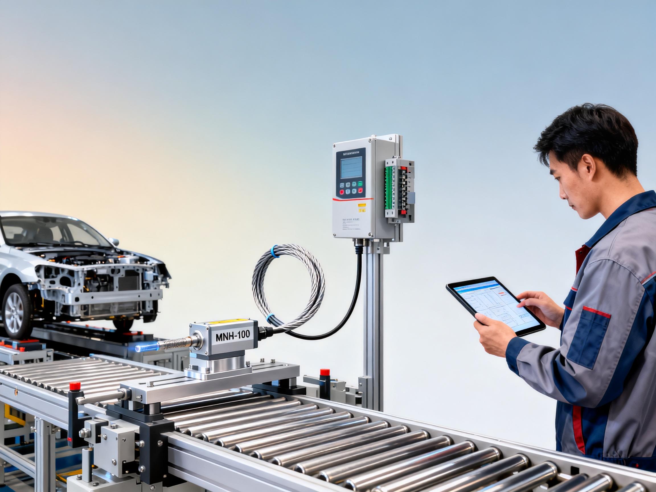 Application Case of the MNH-100 Displacement Sensor in Automated Production Lines: The Secret to a 23% Efficiency Increase