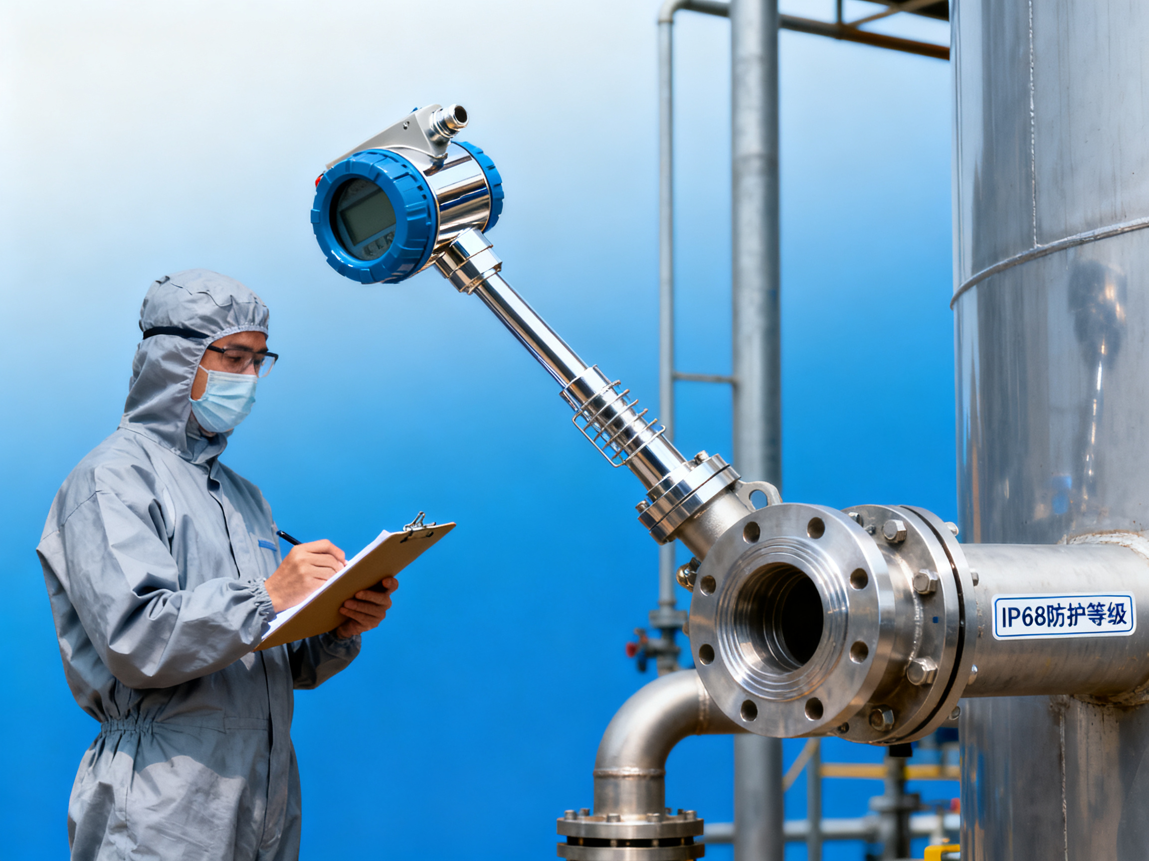 What specific material requirements apply to strong acid level sensors when used in the chemical industry?