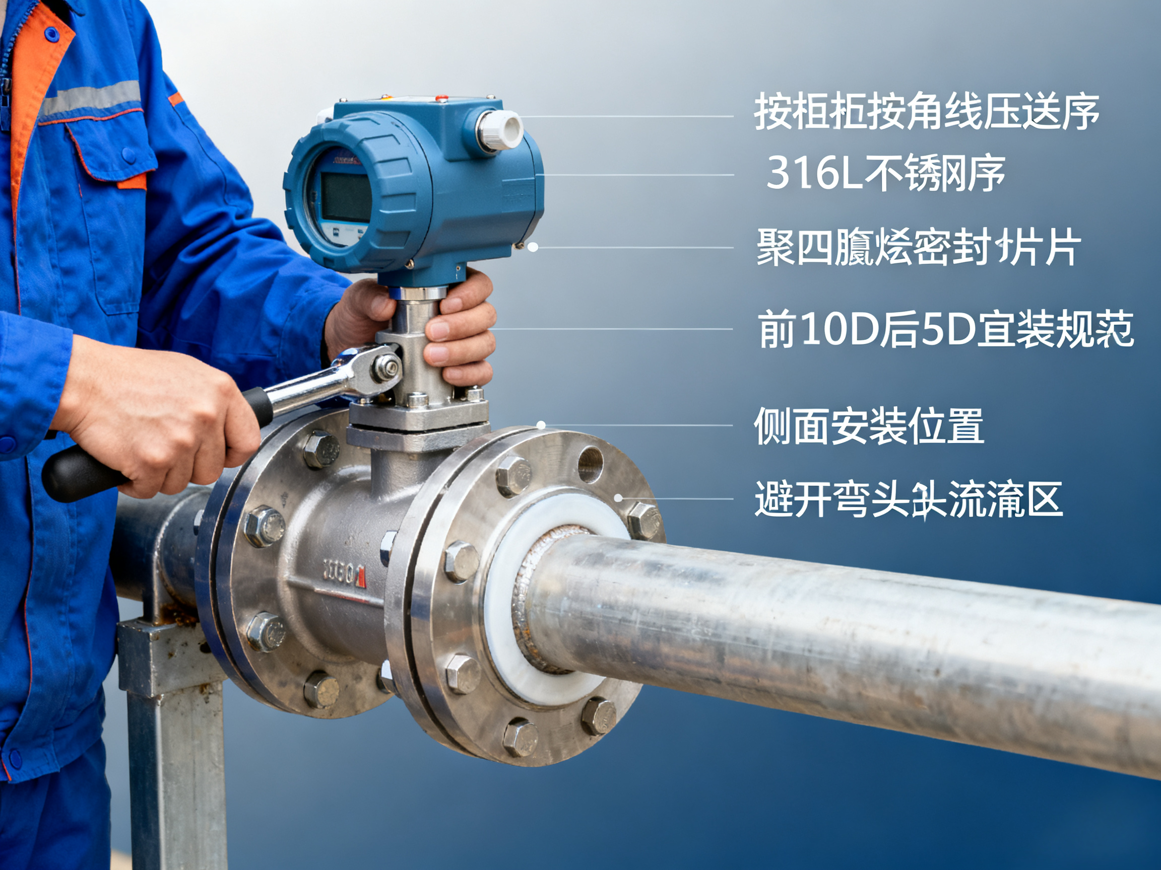 What are the installation precautions for Xi'an Shenghongchuang flange-connected pressure transmitters in pipeline systems?