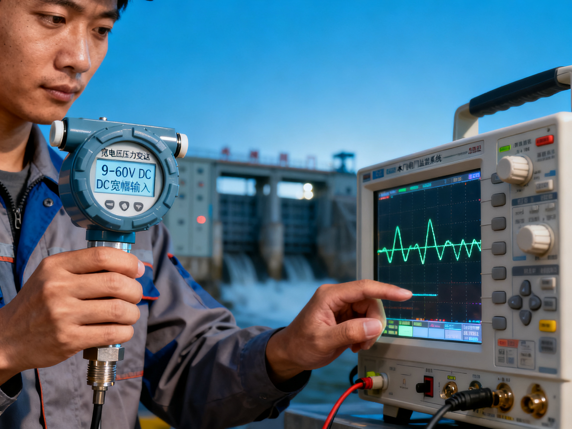 What is the applicable voltage range of a wide-voltage pressure transmitter? How stable is it under different voltage environments?