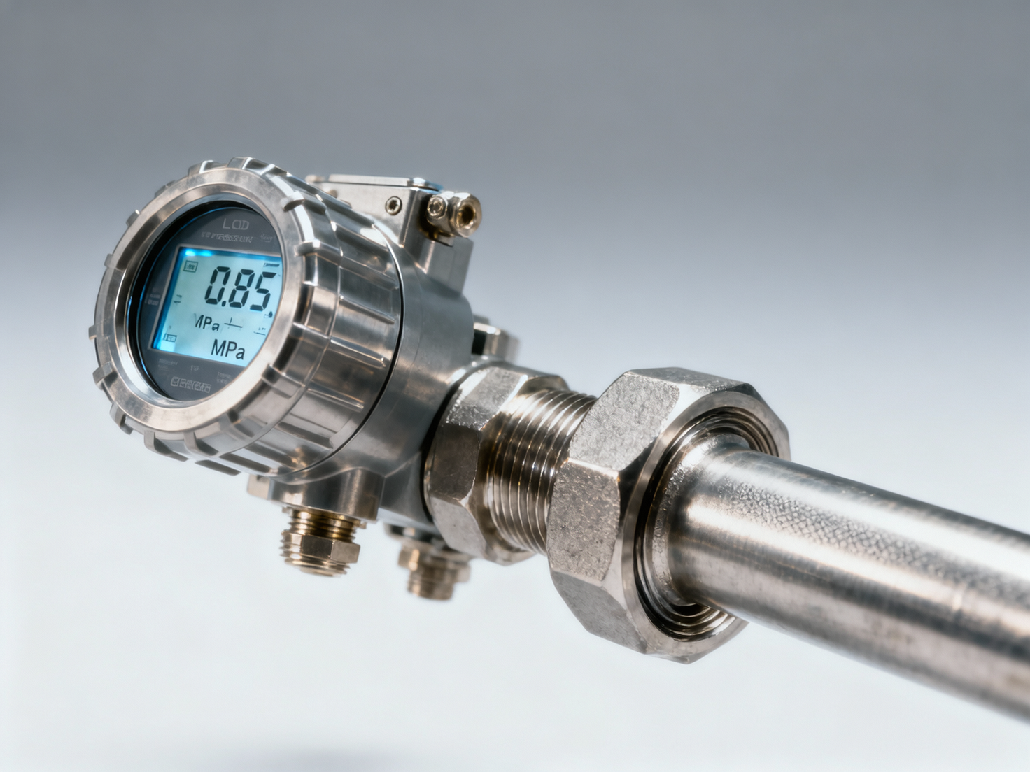 How many working days does the complete procurement process for an LCD pressure transmitter generally take from order placement to final acceptance?
