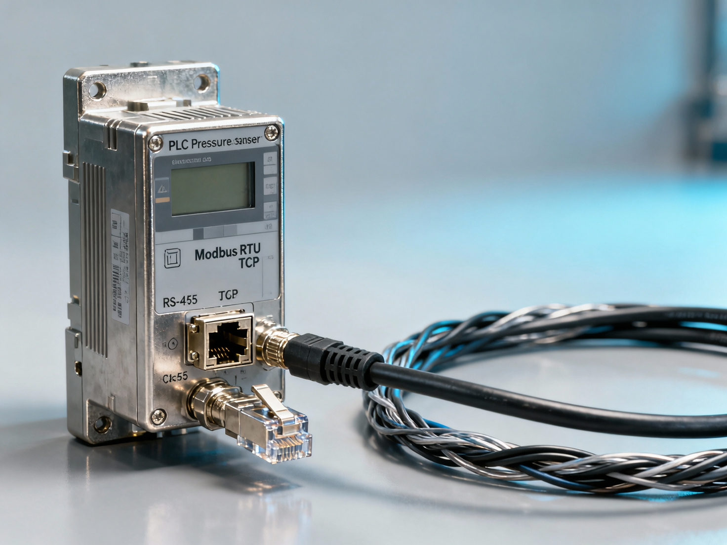 When connecting a PLC pressure transmitter to a SCADA system, which integration method is more prone to communication timeouts during commissioning: Modbus RTU or Modbus TCP?