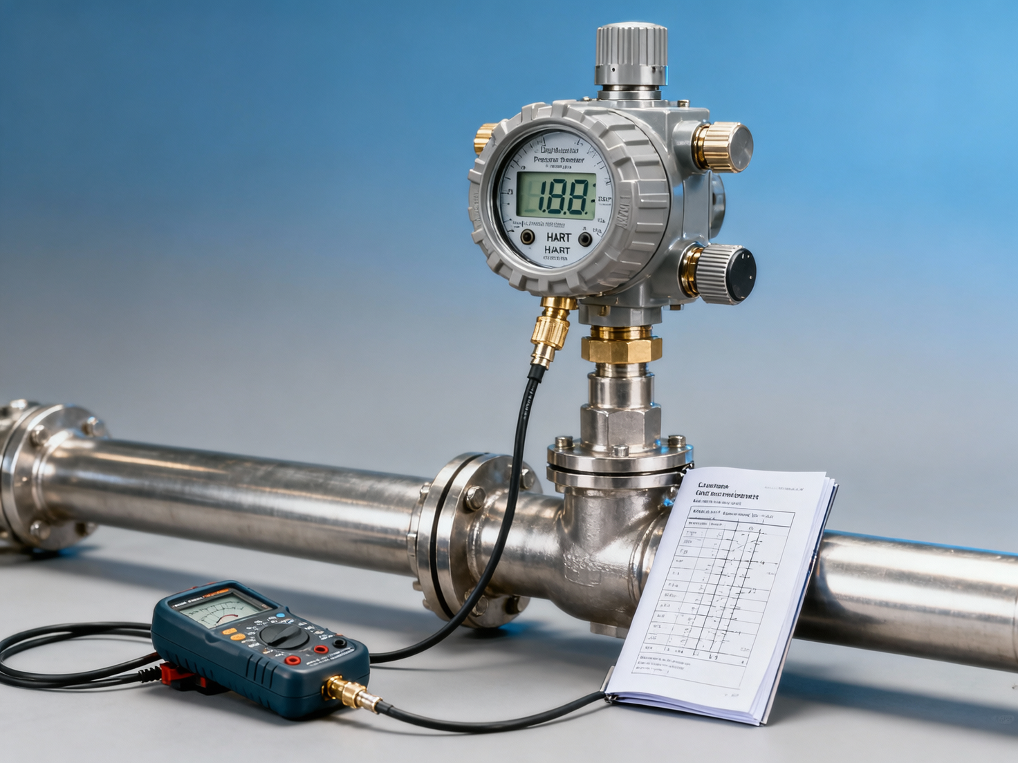 Before calibrating a digital display pressure transmitter, is it necessary to perform zero shift first and then adjust the full scale?
