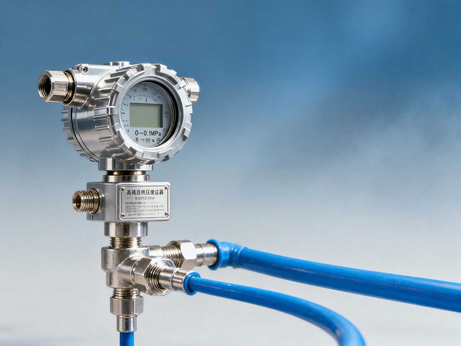 In the selection considerations for low-pressure water supply pressure transmitters, what risks arise if the lower range limit is below 0.1MPa?