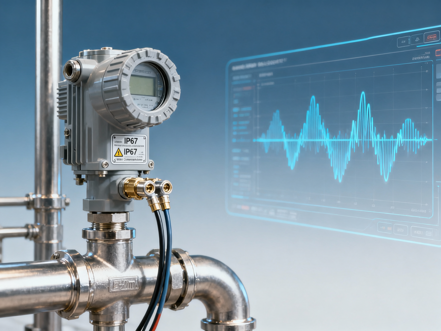 For the efficiency ratio of a VFD pressure transmitter, should the focus be on output response speed or signal stability?