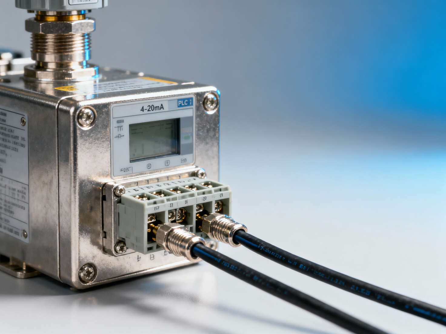 When troubleshooting a PLC pressure transmitter, how can you quickly tell whether it is a wiring issue or module damage?