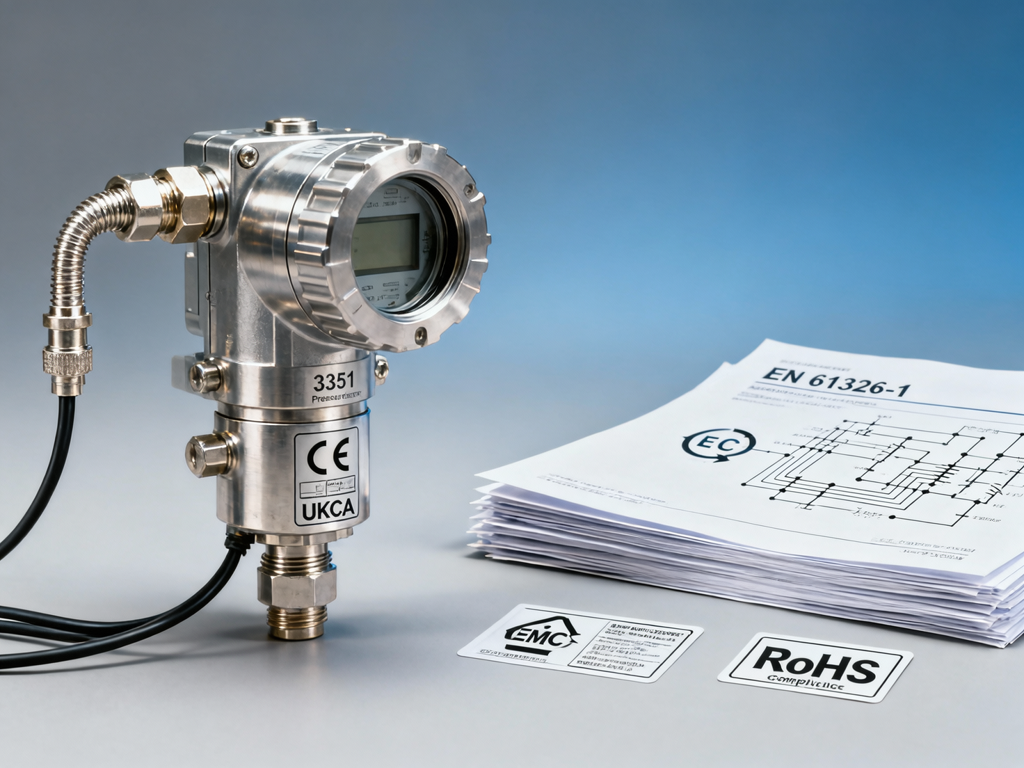 How long does CE and UKCA certification for a 3351 pressure transmitter usually take? Which documentation preparation steps have the greatest impact on the international certification timeline?