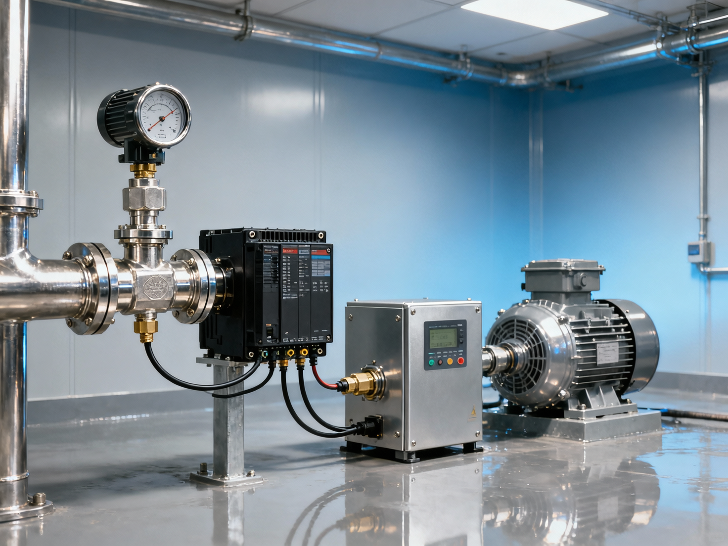 Do the functions of PLC pressure transmitters and variable frequency drives overlap in constant pressure control? Which one should be the main controller, and which one should provide feedback?
