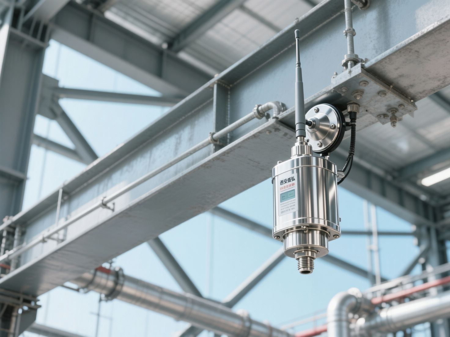 What factors affect the transmission distance of a wireless pressure transmitter? Has this Xi'an Shenghongchuang model been field-tested for stable performance in a factory building with a metal structure environment?