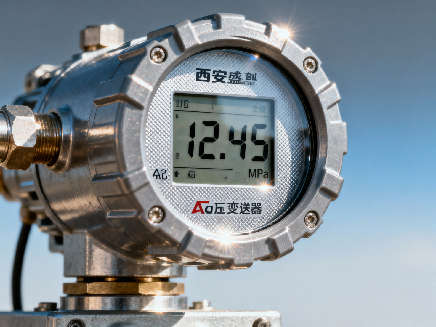 Is the screen of the on-site display pressure transmitter clearly visible under strong light? Does this Xi'an Shenghongchuang model have an anti-glare design?