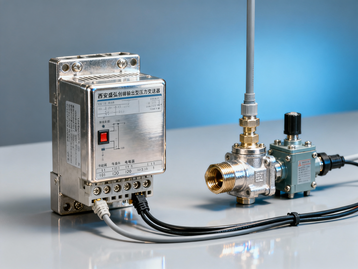 Does a pressure transmitter with relay output require an additional controller? Can this Xi'an Shenghongchuang model directly control a pneumatic valve?