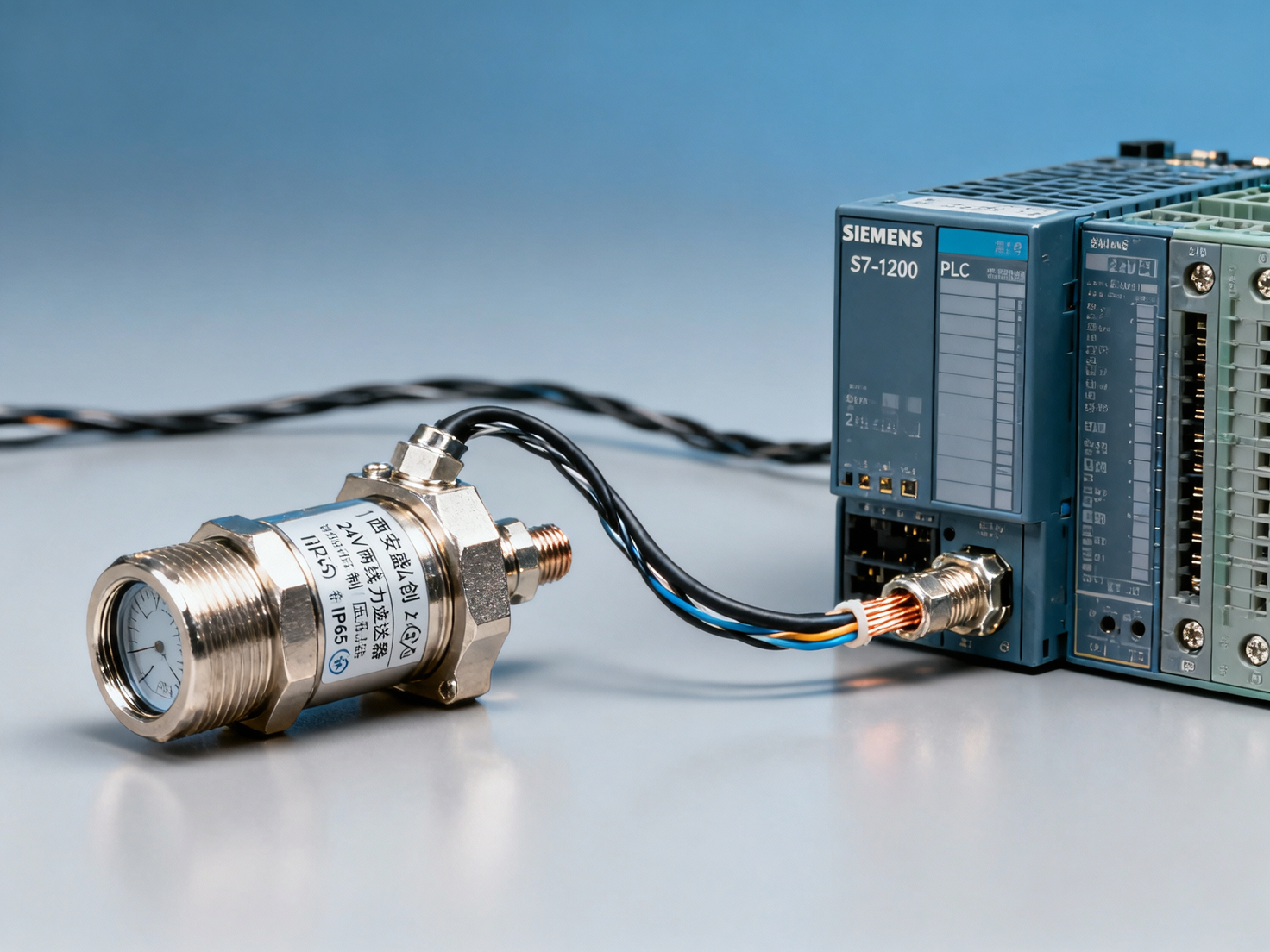 Is a pressure transmitter powered by 24V required to use a dedicated power supply? Can this model from Xi'an Shenghongchuang be connected directly to a PLC?