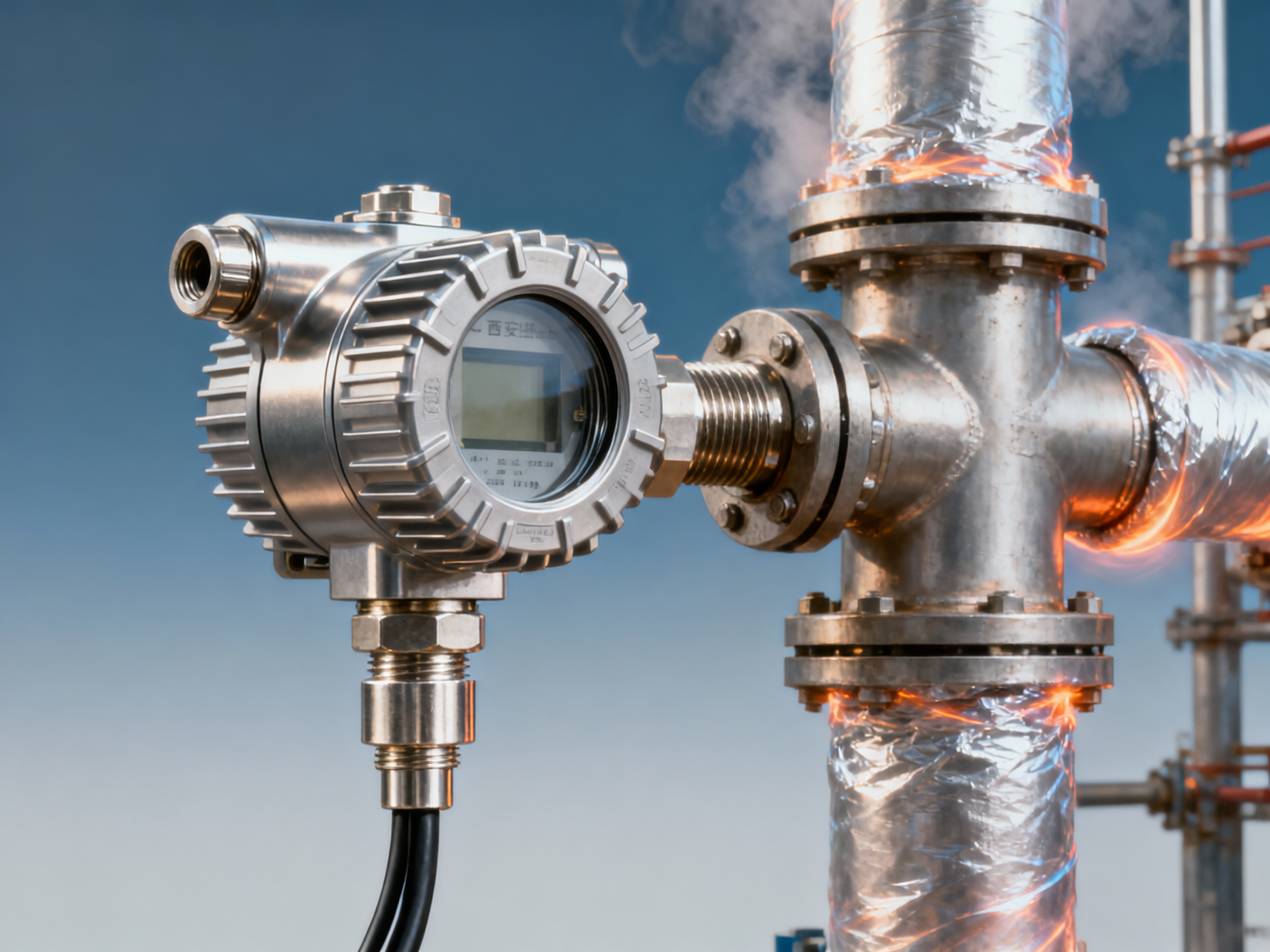 In which industrial scenarios are Xi'an Shenghongchuang heat-dissipation type pressure transmitters mainly used?