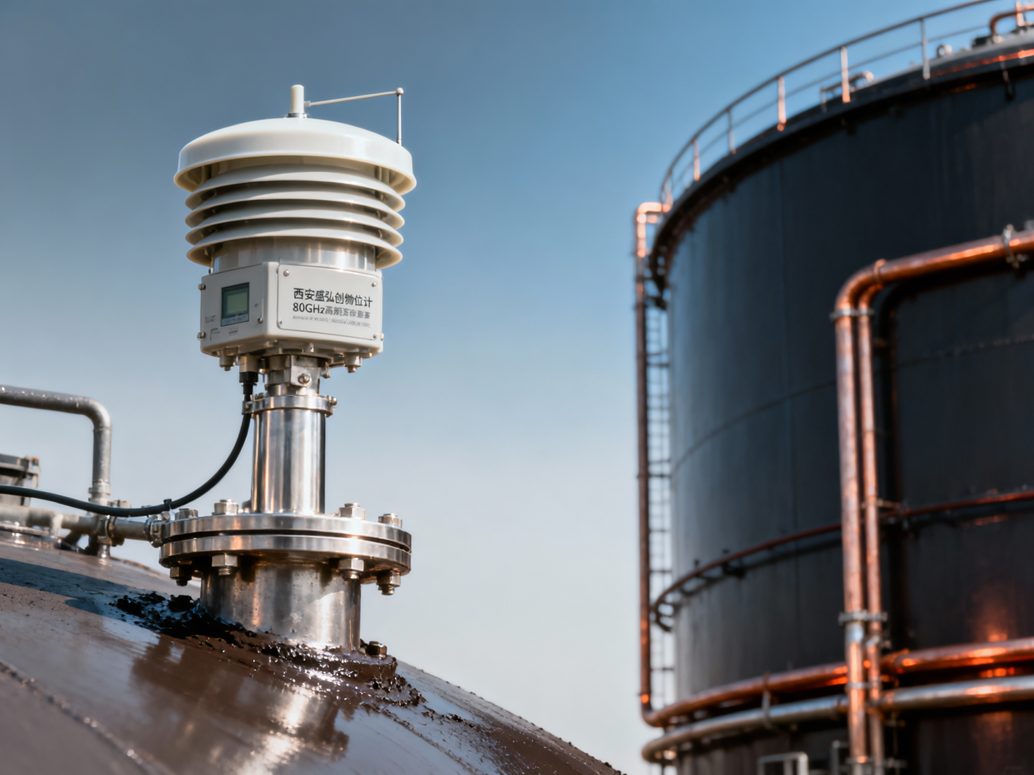 Is Xi'an Shenghongchuang's 80GHz high-frequency radar level meter suitable for measuring high-temperature asphalt liquid level? What mainly ensures its accuracy?